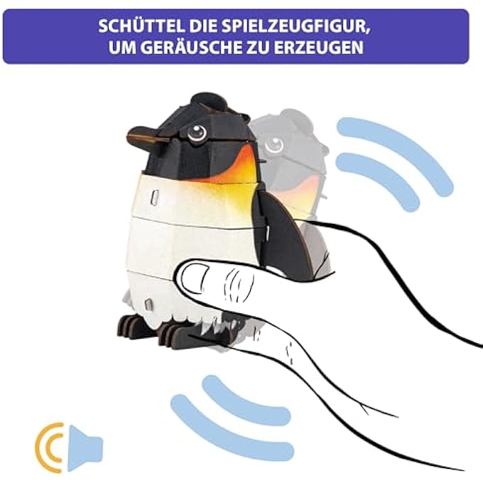 BUILD AND SOUND 3D PUZZLE EMPEROR PENGUIN EDUCATIONAL TOY FOR KIDS STEM LEARNING ACTIVITY - Image 3